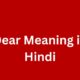 dear meaning in hindi