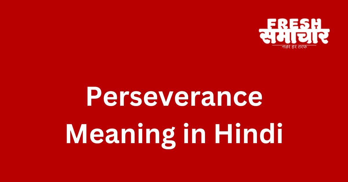 perseverance meaning in hindi