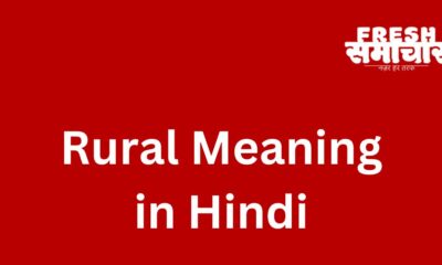 rural meaning in hindi
