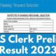 ibps clerk result 2023